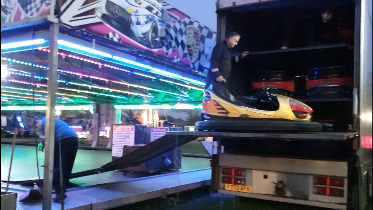 William Cole & Son Funfair Redhill Park 2024 Pull Down Part.4 #funfair #fairground