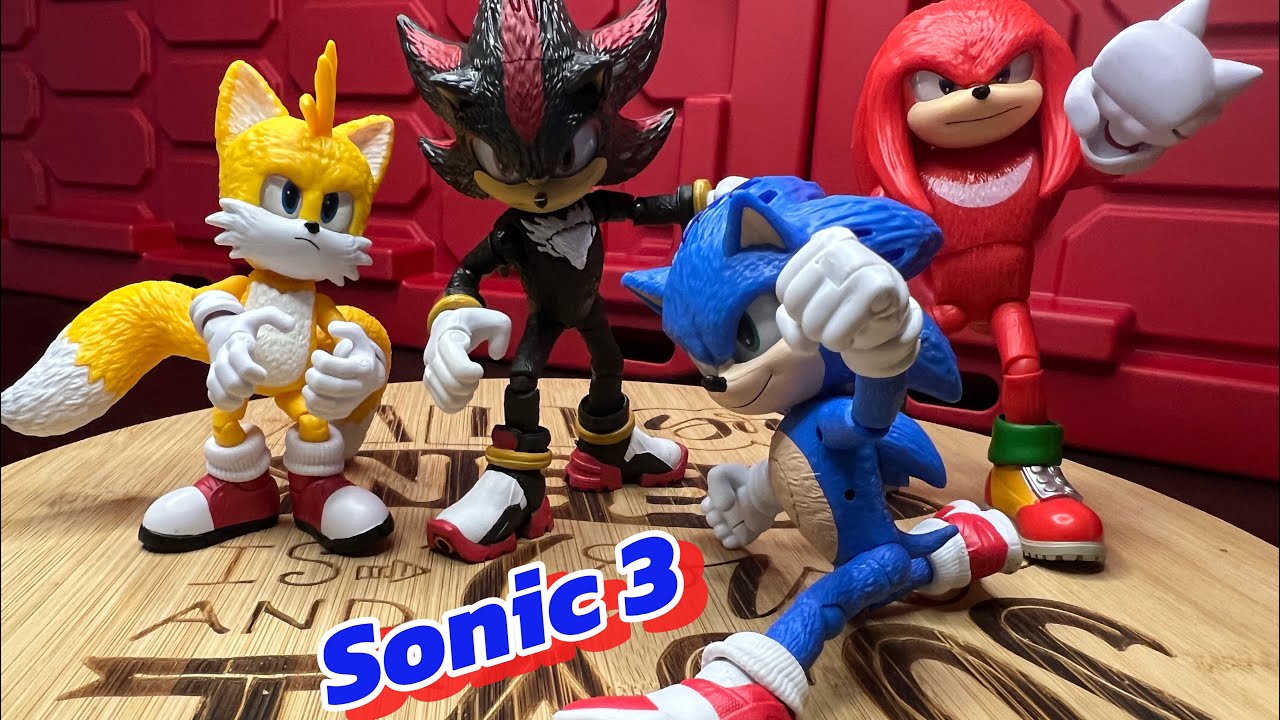 Sonic 3 The Hedgehog 4 pack Unboxing and Review 