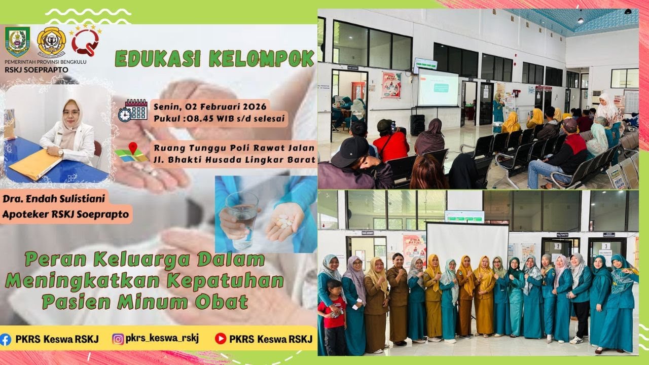 EDUKASI KELOMPOK : PERAN KELUARGA DALAM MENINGKATKAN KEPATUHAN PASIEN MINUM OBAT