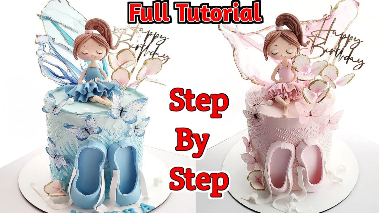 Girly Ballerina Birthday Cake | Pink Ballerina Theme Cake | Princess Cake Design | Cake For Girls