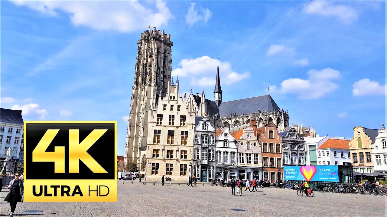 Walk to Grote Markt MECHELEN (MALINES), Belgium 🇧🇪- 4K