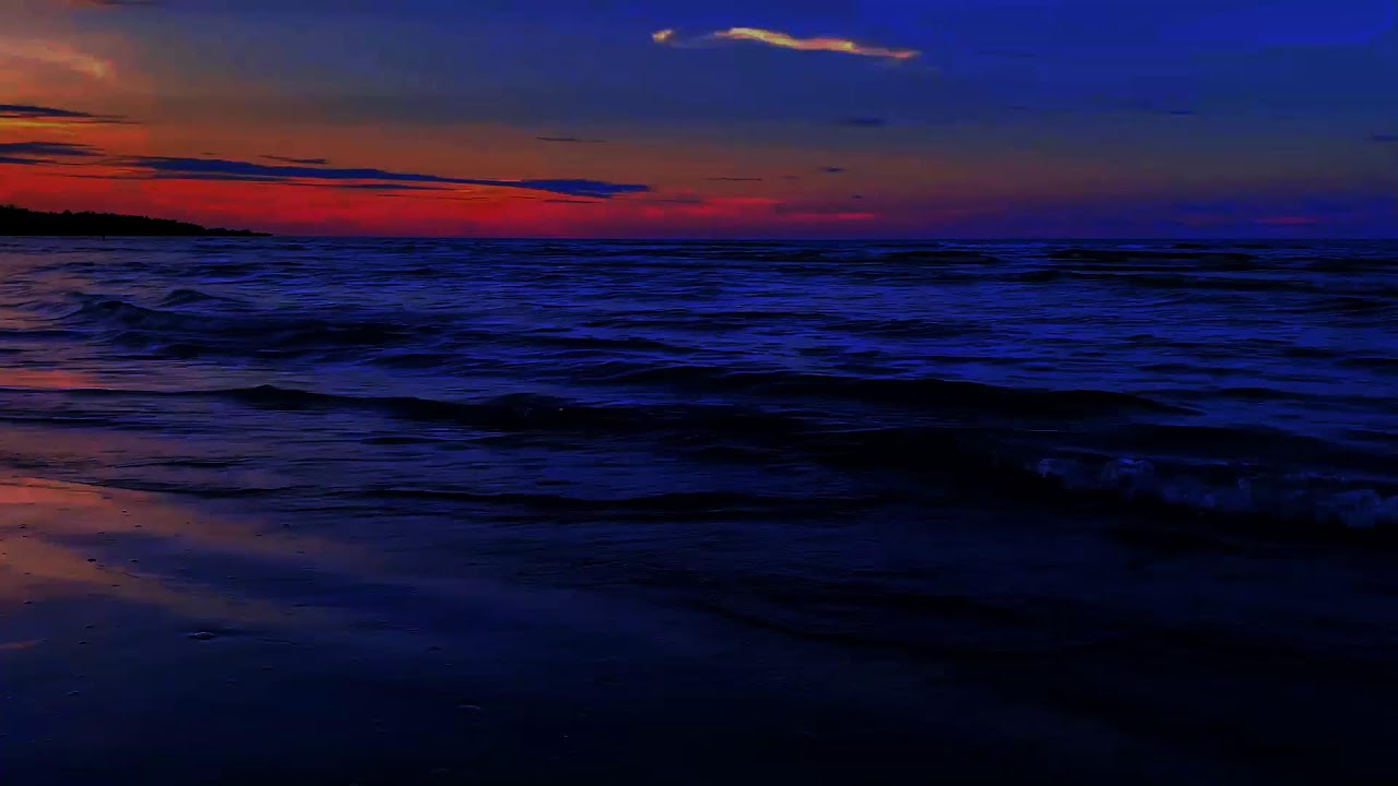 Gentle Waves for Sleep with Nighttime Beach Ambience and Calm Ocean Sounds