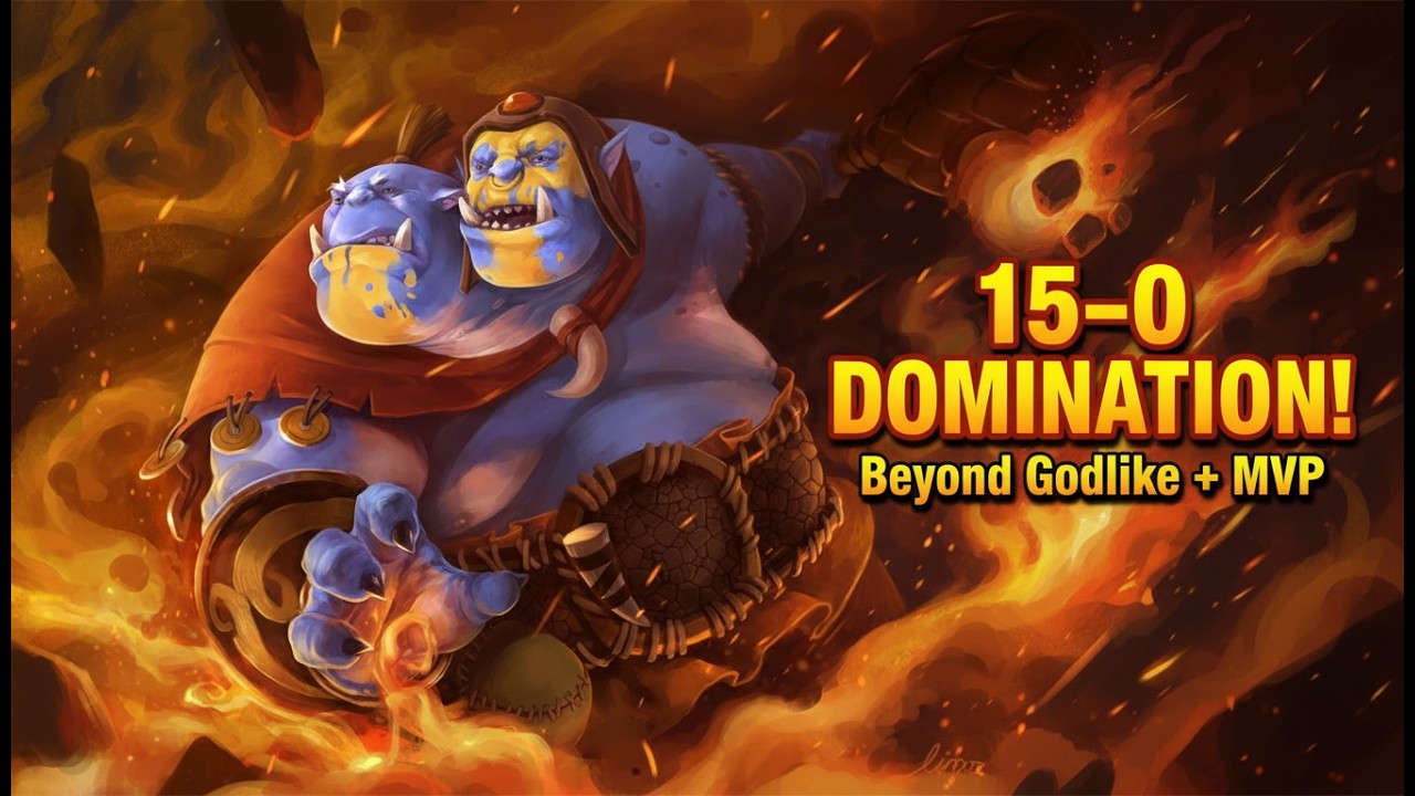 15–0 Ogre Magi DOMINATION! Beyond Godlike + MVP | Dota 2 Gameplay