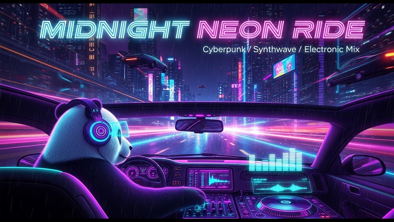Midnight Neon Ride 🚗 Cyberpunk / Synthwave / Electronic Music Mix