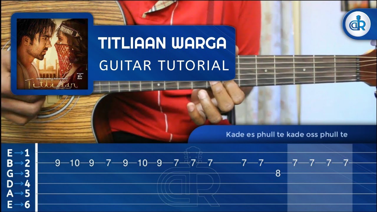 Titliaan Warga GUITAR LESSON | Guitar Tabs by Dhruvil Rana