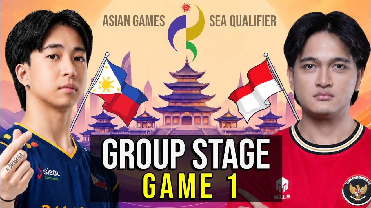 ФИЛИППИНЫ vs ИНДОНЕЗИЯ 🔥 ИГРА 1 ГРУППОВОГО ЭТАПА | ASIAN GAMES Esports 2026 &mdash; ОТБОРОЧНЫЙ ТУРНИР ЮВА