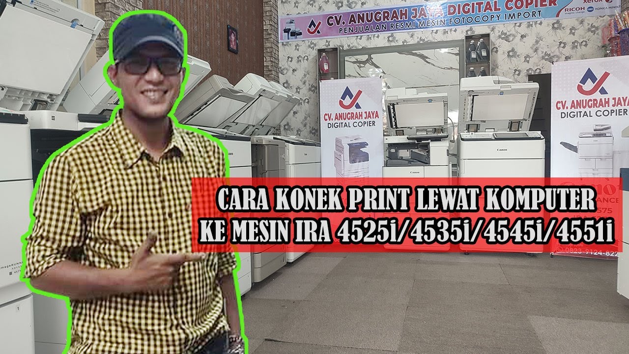 Cara konek print lewat komputer di mesin ira 4525i/4535i/4545i/4551i