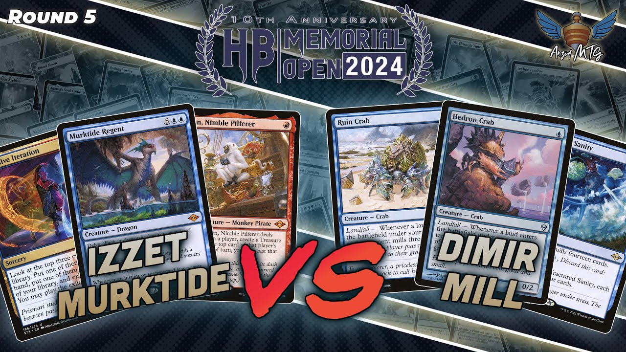 MTG Modern | Izzet Murktide vs Dimir Mill | Hunter Burton Memorial Open | Round 5