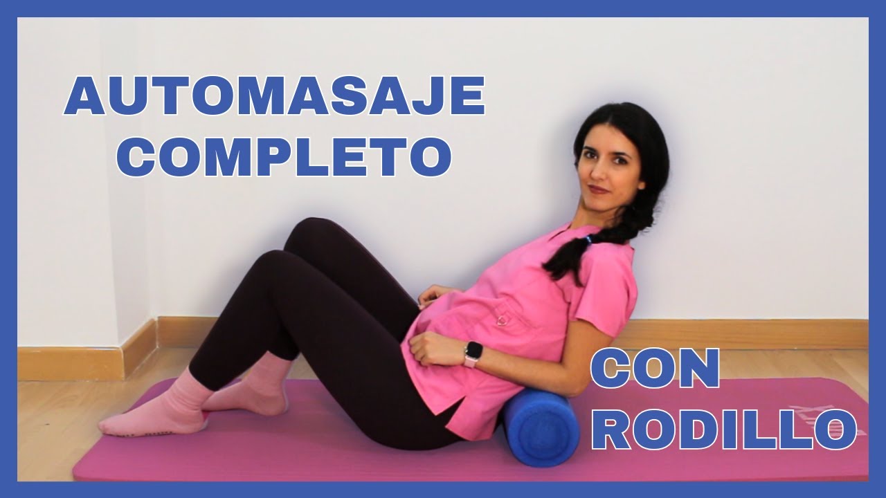 RODILLO masajeador MUSCULAR | AUTOMASAJE para ESPALDA, CUADRICEPS, ISQUIOS...