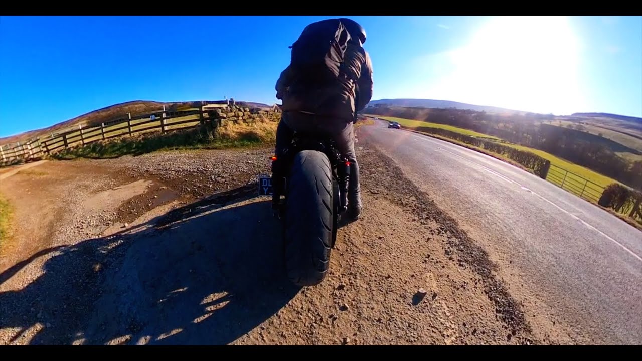 Harley-Davidson Custom Beast (8 minutes of crazy road footage and pure exhaust sound)