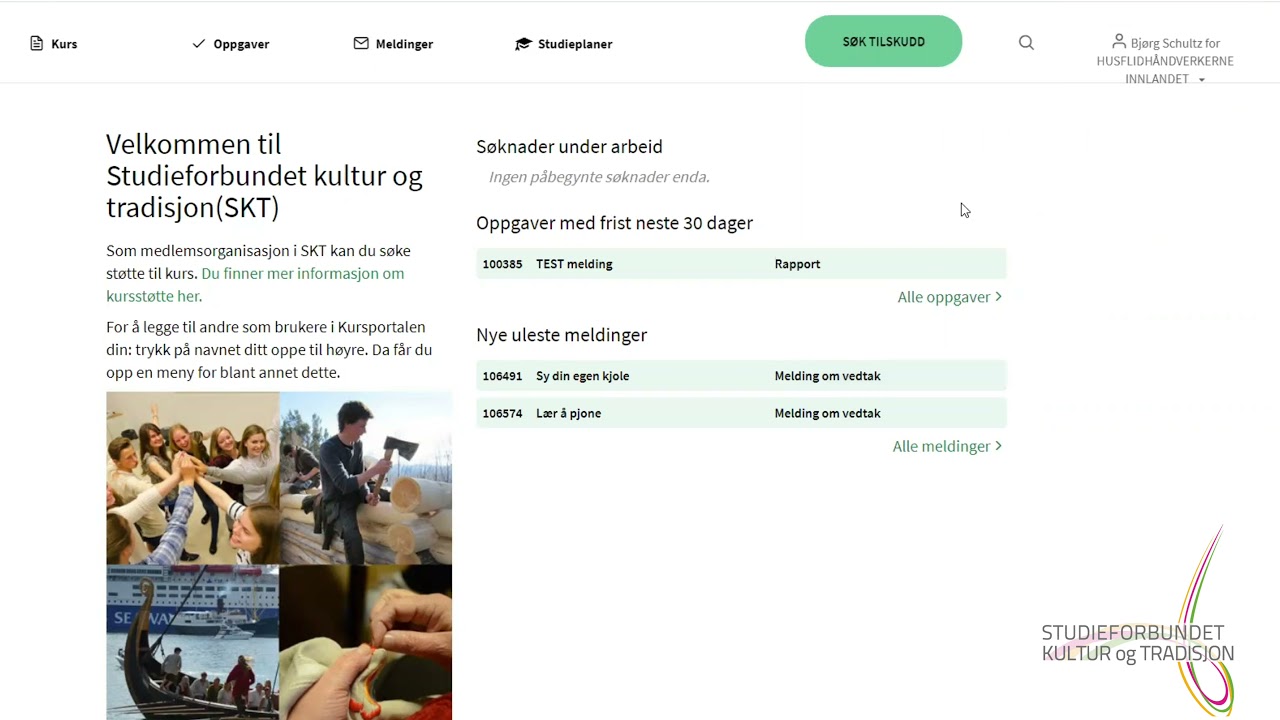 Administrasjon av kursportalen