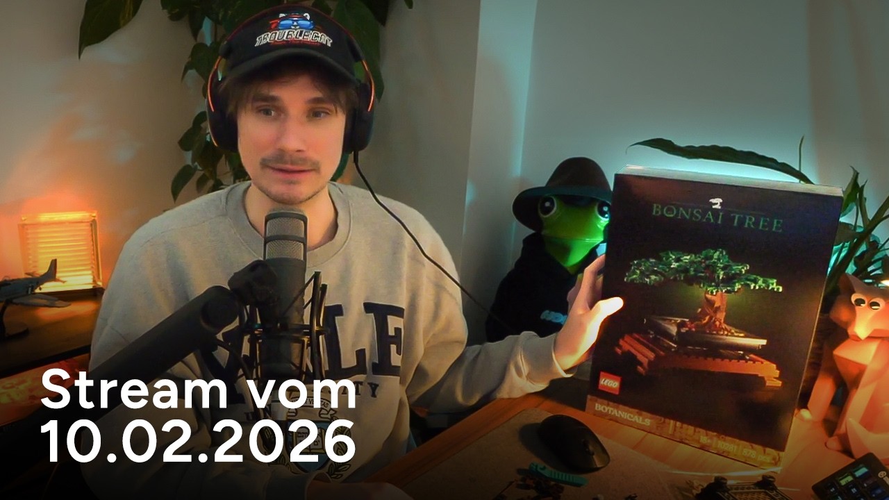 Wir bauen den LEGO Bonsai Baum und schauen Dokus | Herr Bergmann Stream Archiv
