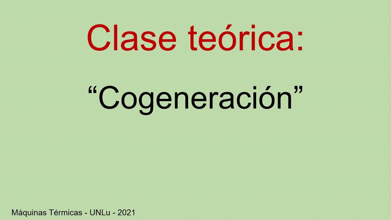 Cogeneración - 15/09/2021