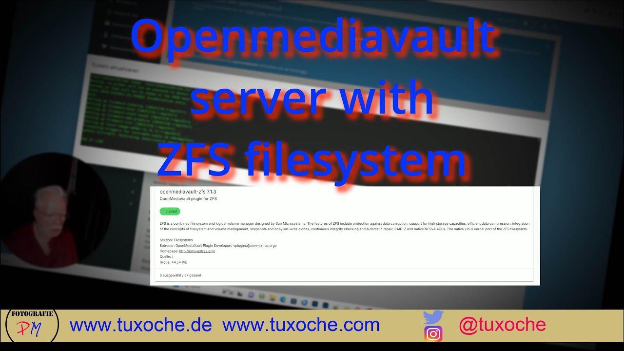 Openmediavault server with ZFS filesystem