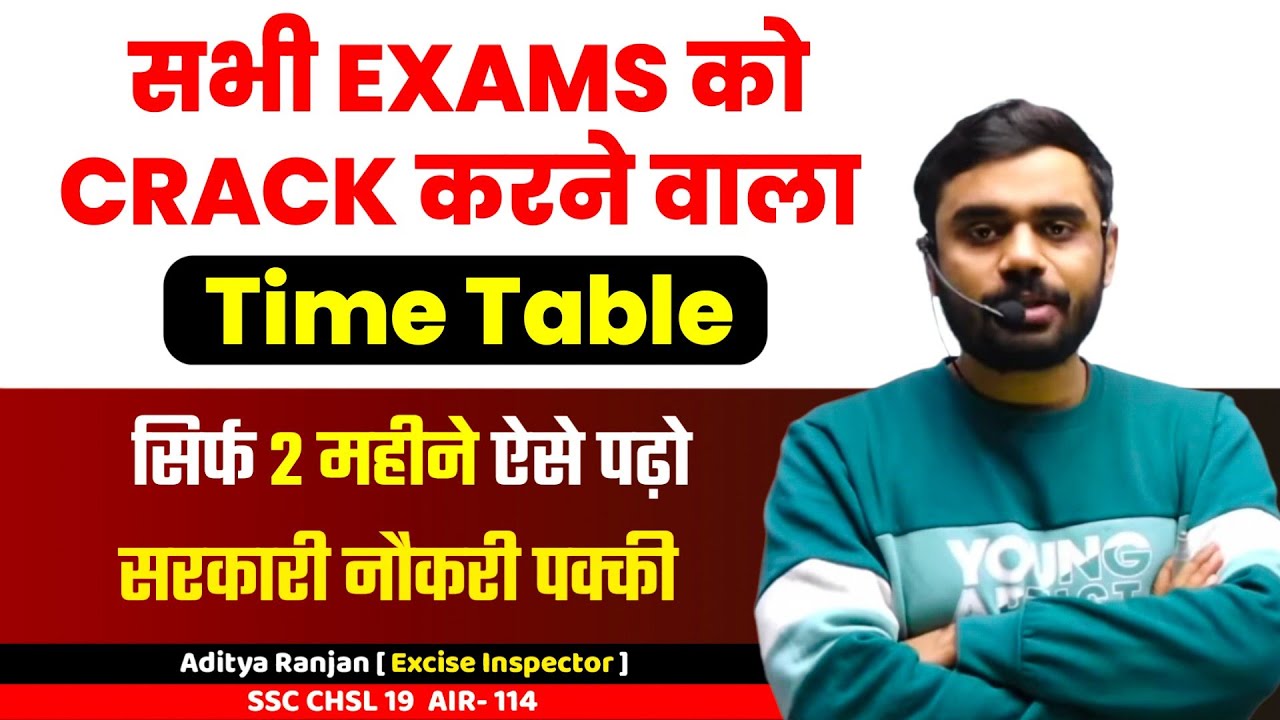Best Time Table for All SSC EXAMS  ✅ Syllabus 2025 Aditya Ranjan Sir Strategy | Rankers Gurukul #ssc