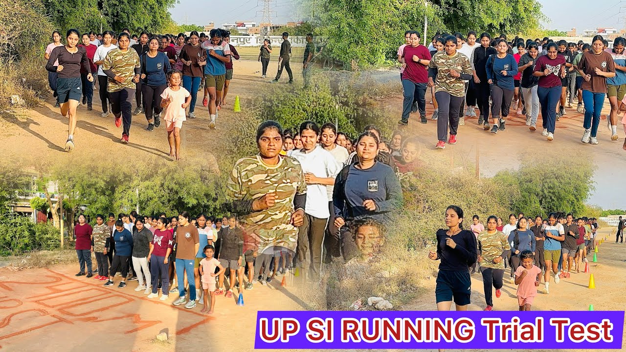 UP SI PHYSICAL 2400 Meter Running Girl&rsquo;s Test !! 2nd Trial Test में कितनी लड़किया पास ||