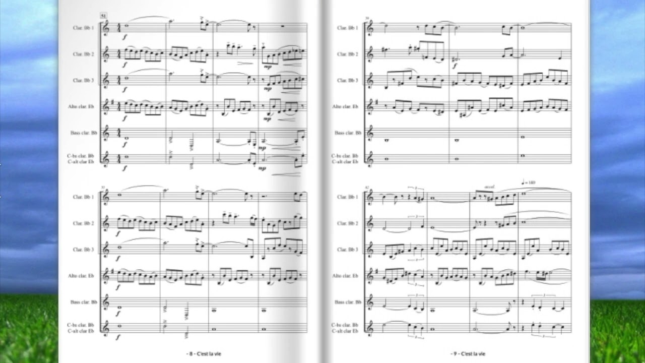 C'est la vie   for Clarinet Choir