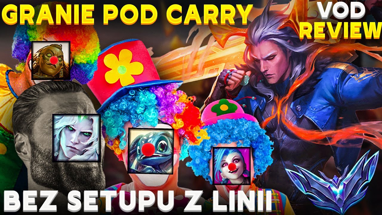 Jak grać bez pomocy z linii SoloQ 1vs9- VOD Review Viego D2 JGL
