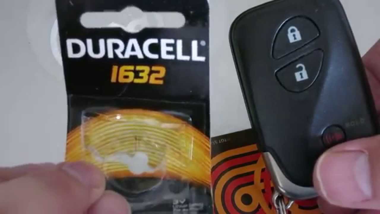 Lexus 2011 CT200h 200h Key FOB Clicker Battery Change Replacement