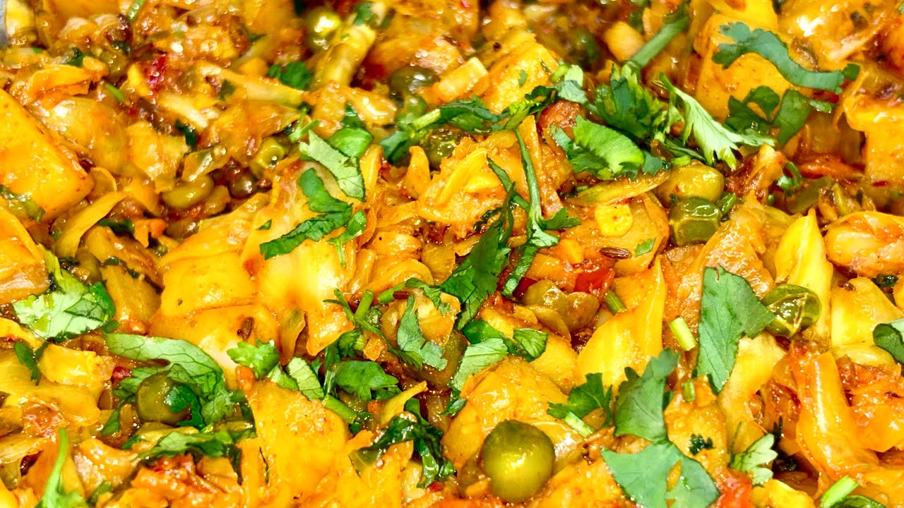 PATTA GOBI ALOO KI SABZI RECIPE 