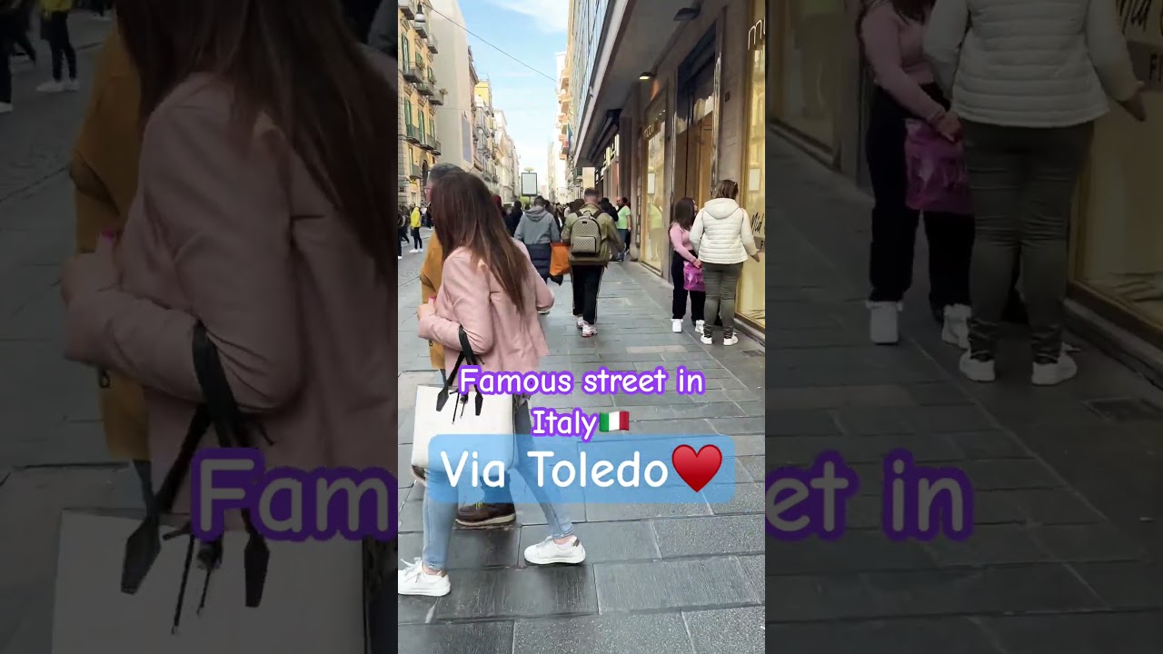 Via Toledo (Mini London) most famous street in Italy🇮🇹 #music #beach #travel #italy