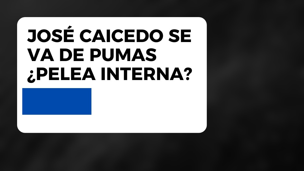 🚨ХОСЕ КАИСЕДО УХОДИТ ИЗ PUMAS | ВНУТРЕННЯЯ БОРЬБА В СОВЕТЕ ДИРЕКТОРОВ PUMAS? | ПОЙ, МАЧО!🚨