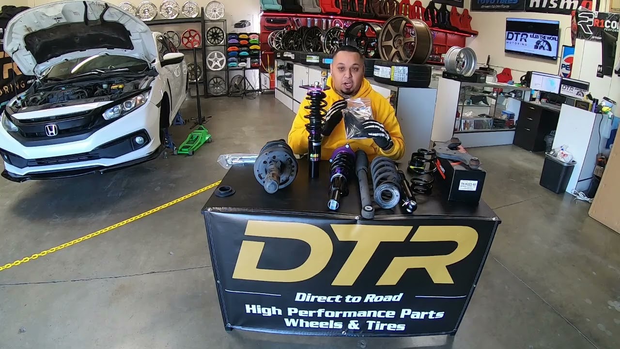 Амортизаторы D2 + новые диски на Civic 10-го поколения - DTR Motoring