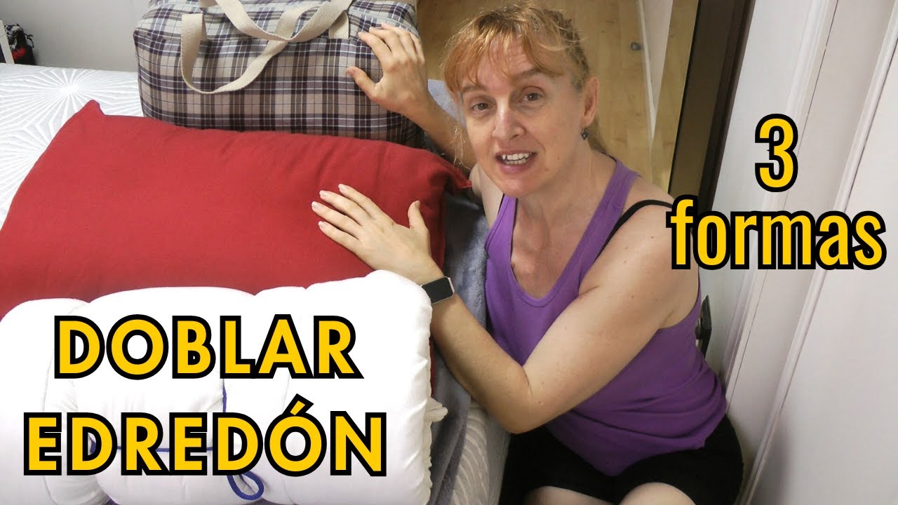 Como DOBLAR un EDREDÓN para ahorrar espacio. 3 formas 😉