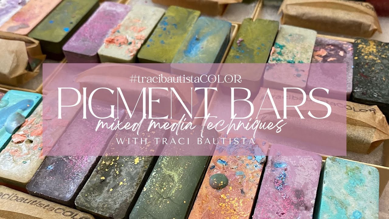 #tracibautistacolor LIVE: PIGMENT BARS mixed media techniques