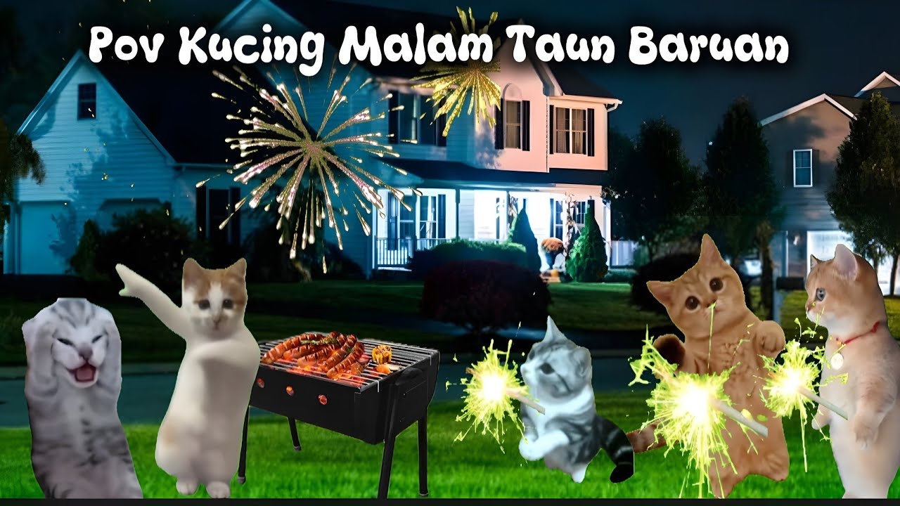 Pov Kucing Malam Taun baruan | meme kucing lucu #pov #meme #kucing #cat