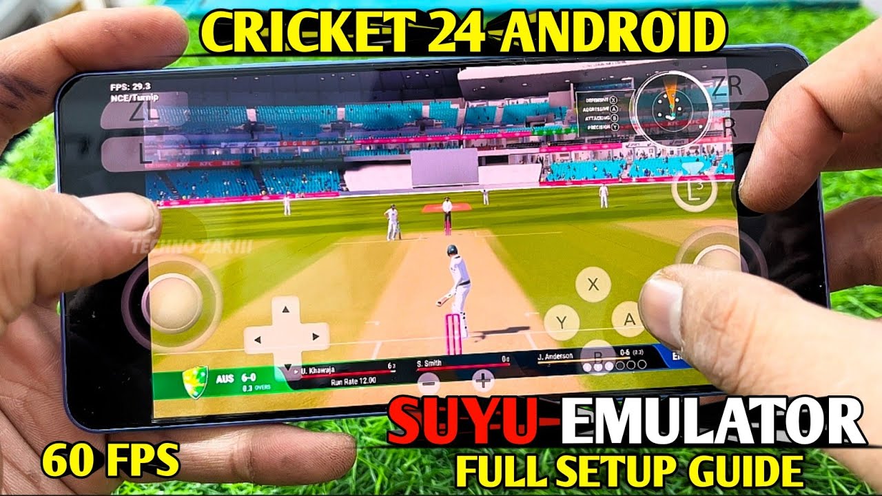 CRICKET 24 ANDROID GAMEPLAY ON SUYU EMULATOR LATEST VERSION | FULL SETUP GUIDE | #cricket24 #gaming