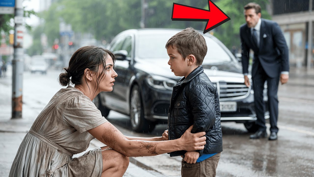 Una Senzatetto Aiuta Un Bambino Che Piange — Senza Sapere Che Il Padre Milionario Era Proprio Lì…