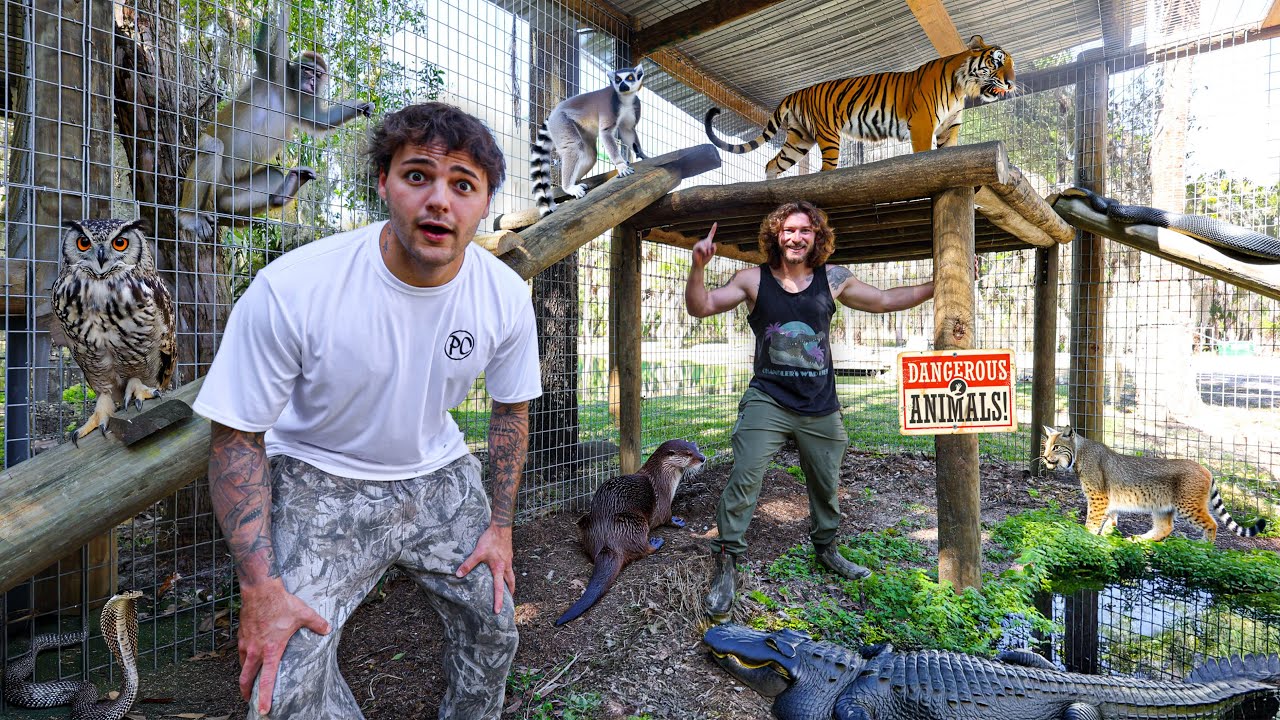 Exploring PRIVATE BackYard ANIMAL COLLECTION!!