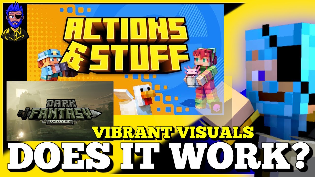 Does It Work With Actions & Stuff? ¦ Dark Fantasy Visuals ¦ Vibrant Visuals ¦ Daz Man ¦ Minecraft