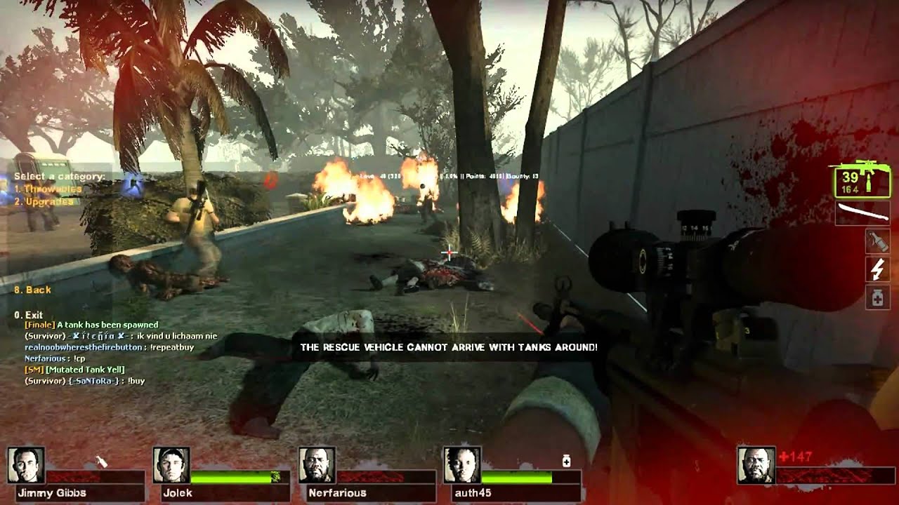 Left 4 Dead 2 Swamp Fever - The Plantation 16 Players Online coop PC