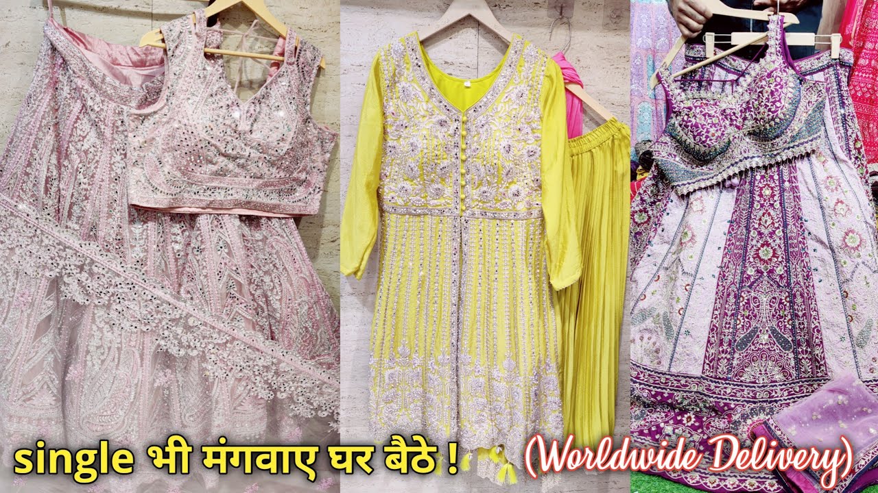 Jatin Bhai💖 FLAT 70% OFF😱 New Indo Fusion Wear Cape Shrug, Drape Style & Designer Crop Top Lehenga