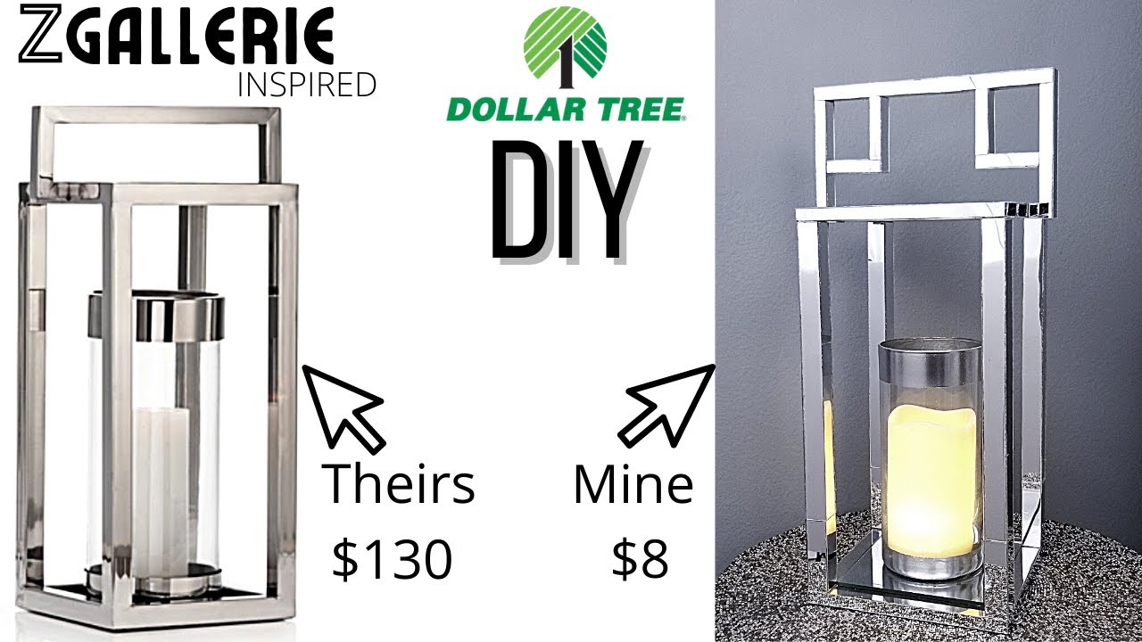 DOLLAR TREE DIY LANTERN || TUMBLING TOWER BLOCKS DIY || Z GALLERIE INSPIRED DIY