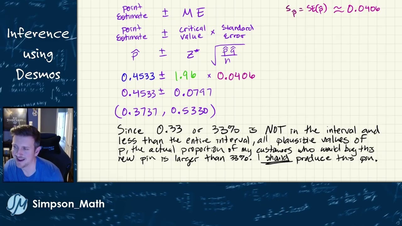 Statistical Inference in Desmos