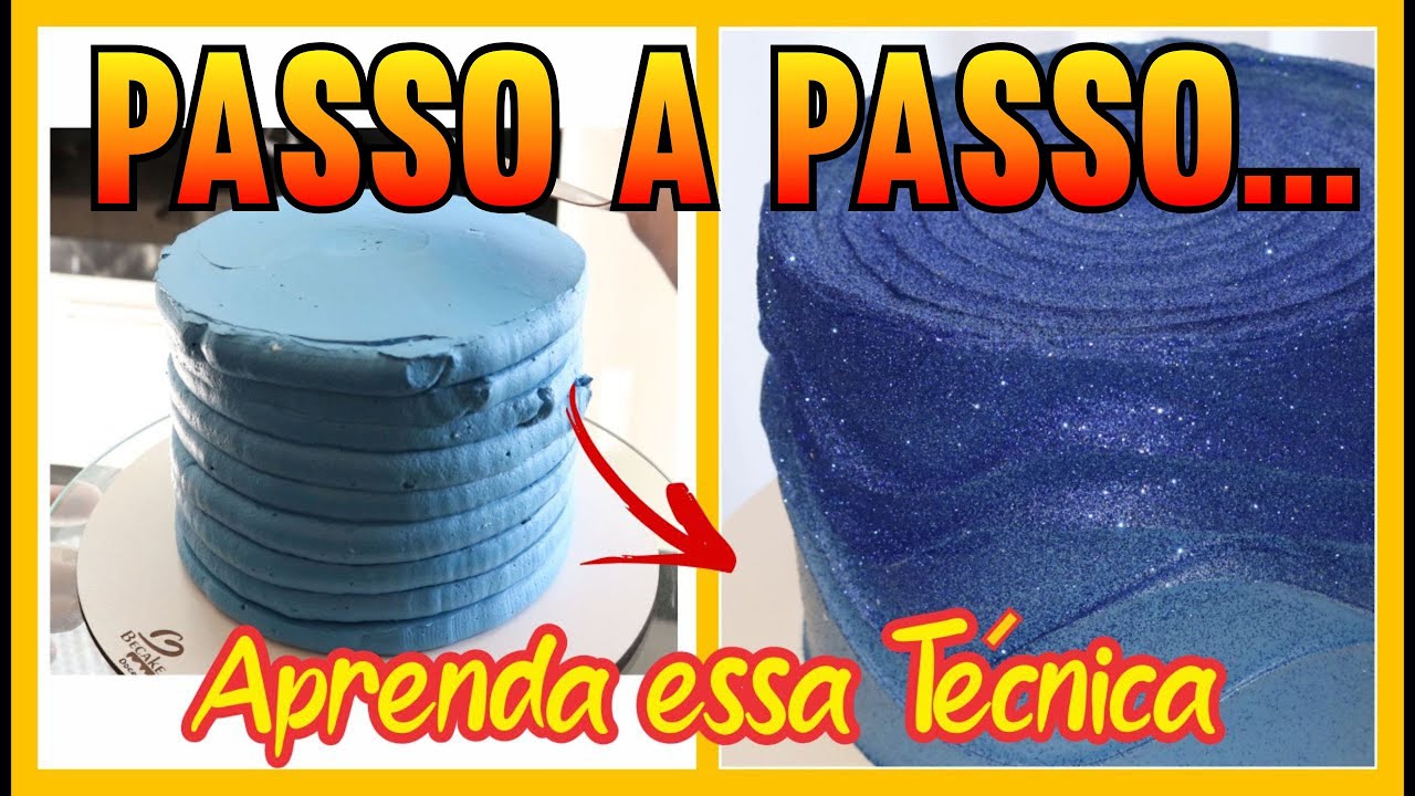 ESSA TÉCNICA VAI DEIXAR SEU BOLO MARAVILHOSO |Aprenda a Texturizar Chantininho | -Rebeca Poll