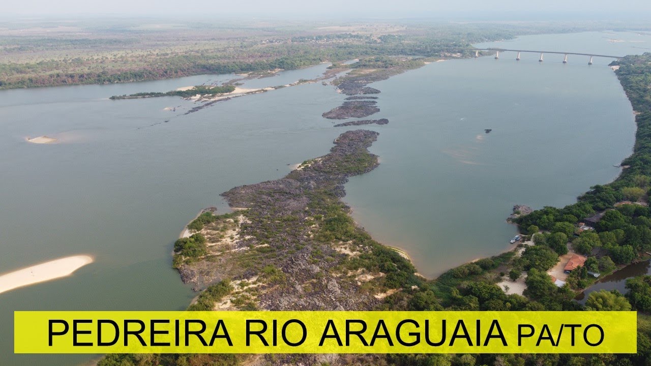 Pedreira perto da Ponte do Rio Araguaia @JDronesJohriel @J Drones #jdrones