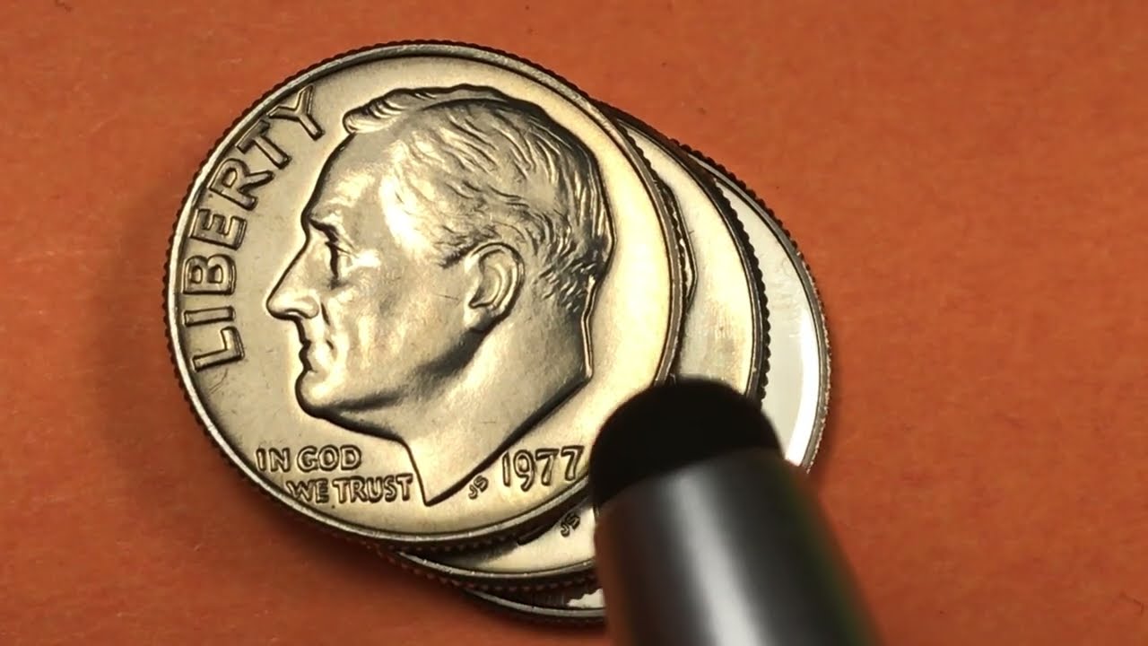 US 1977 Roosevelt Dimes Worth Money - DC Minutes United States 10 Cents Coin