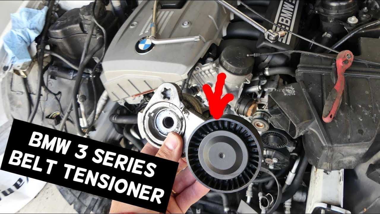 BMW E90 SERPENTINE BELT TENSIONER REPLACEMENT 325I 328I E60 525I 528I E91 E92