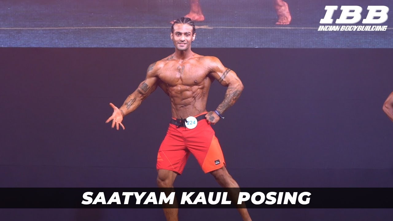 Saatyam Kaul Posing at IHFF Sheru Classic 2019 Mumbai