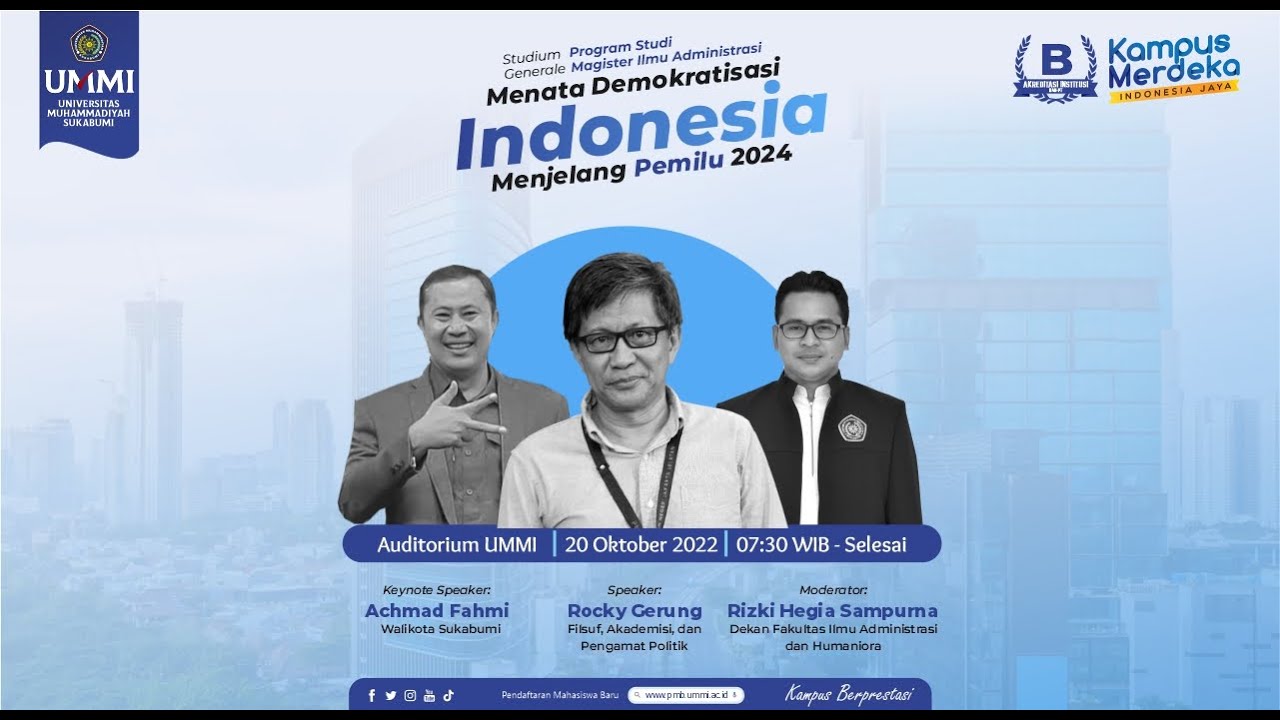 Menata Demokratisasi Indonesia Menjelang Pemilu 2024 | ROCKY GERUNG