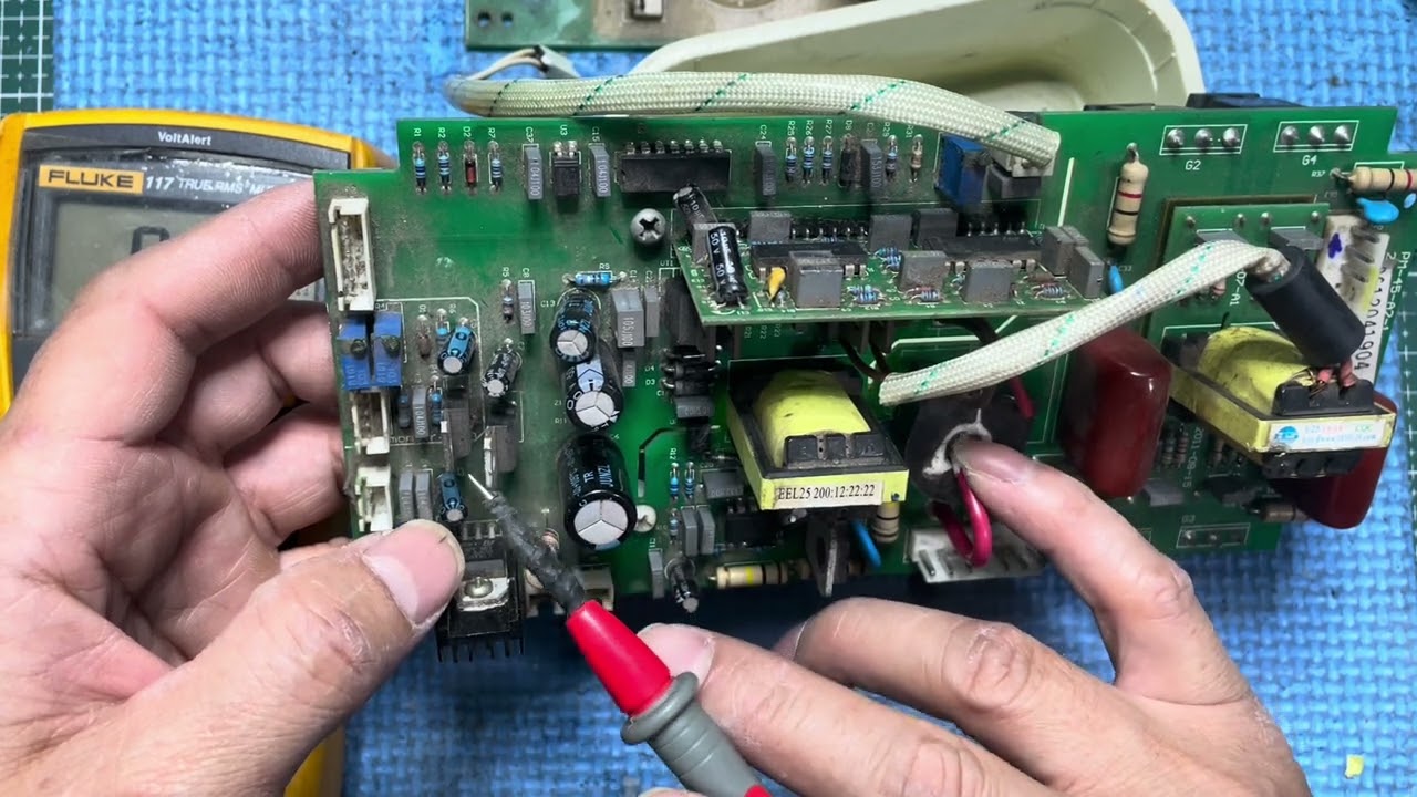 ซ่อมภาคจ่ายไฟ บอร์ดเครื่องเชื่อม UC3843