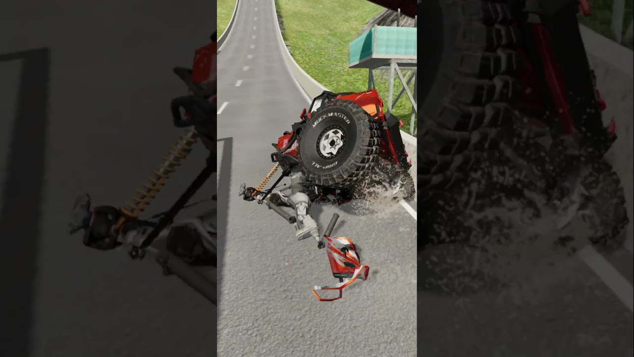 Hammer vs Speedy Ramp Car: Epic Crash in BeamNG|| Beamng Boom || 