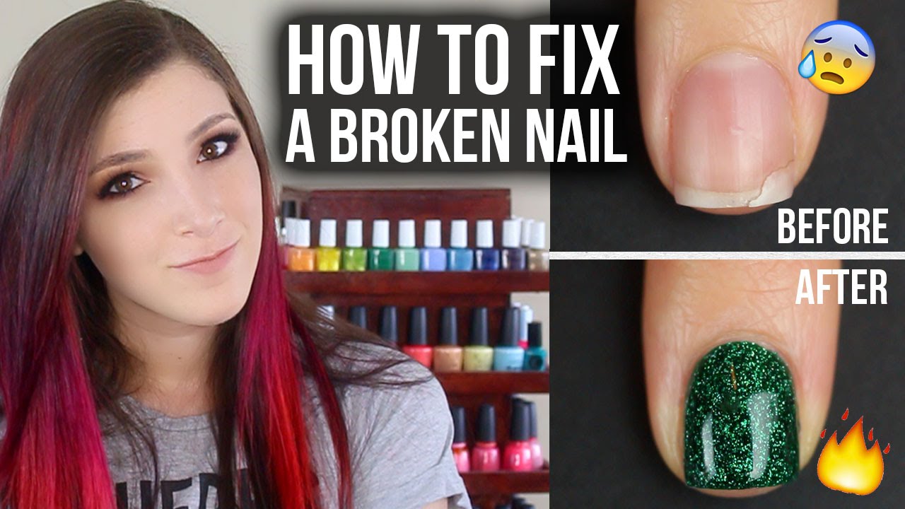 HOW TO FIX A BROKEN NAIL! || KELLI MARISSA