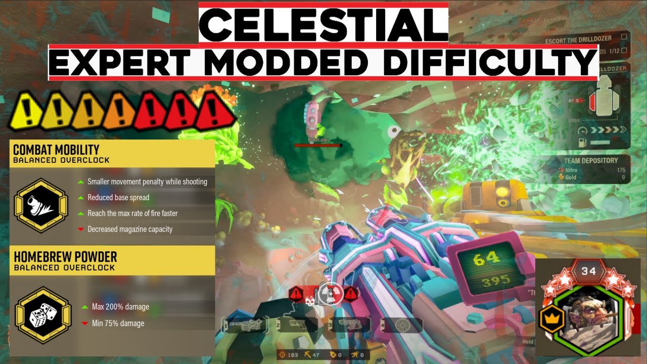 Combat Mobility + Homebrew Powder | Celestial Expert Modded Difficulty | Deep Rock Galactic
