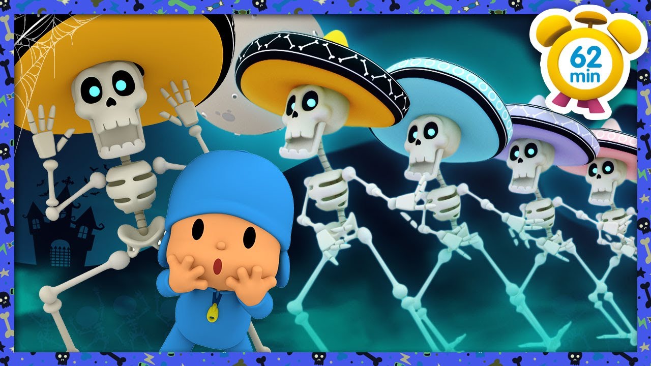 💀 POCOYO ITALIANO-Gli scheletri sono usciti ad Halloween [62 min]VIDEO e CARTONI ANIMATI per bambini