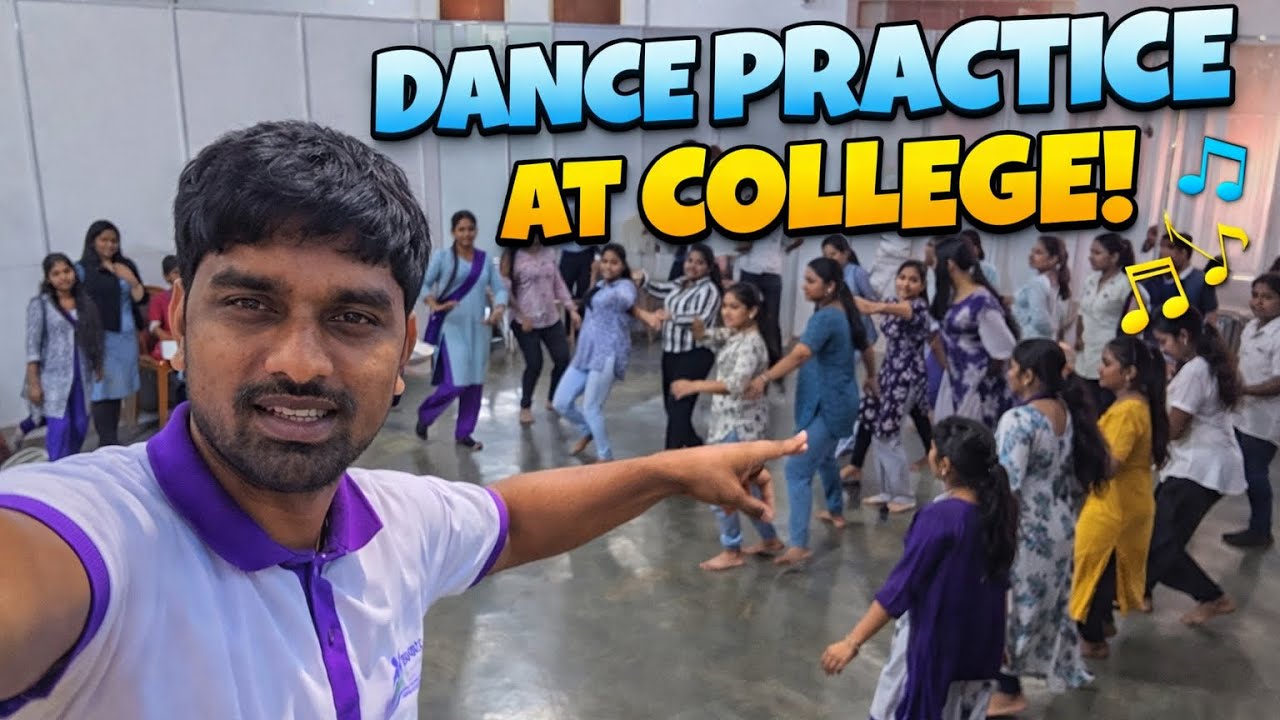 College Dance Practice Vlog | Preparing for College Event | Full Practice Session